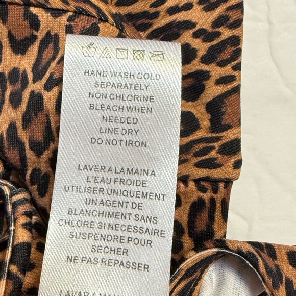 Tommy Bahama Sun Cat High-Neck Spa Mini Dress in Leopard Size Small - Picture 7 of 10